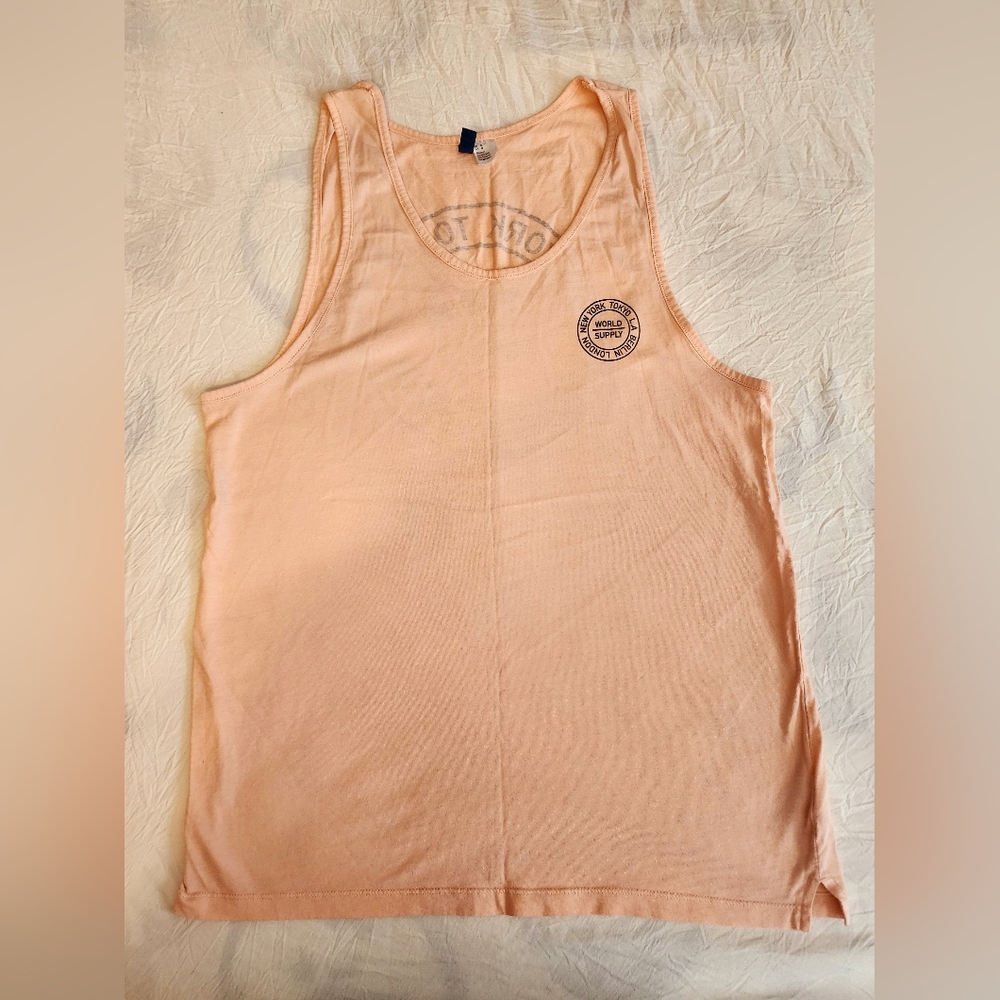 H&M DIVIDED Men's Graphic Tank Top - World Supply Graphic - Medium